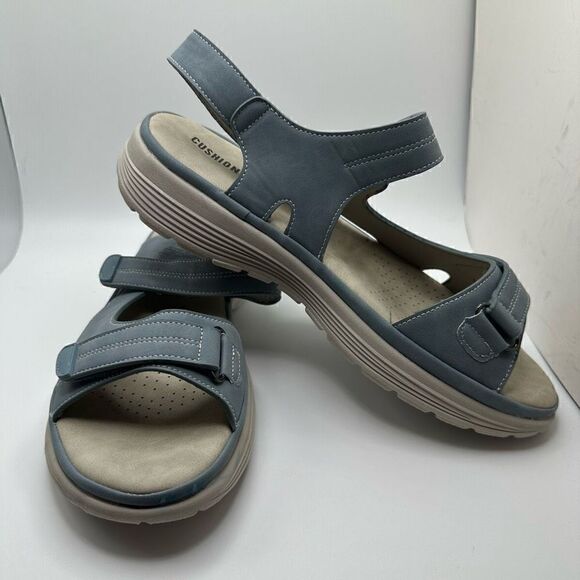 CUSHIONAIRE Women's Magee comfort footbed outdoor sandal with adjustable strap a - Picture 6 of 7